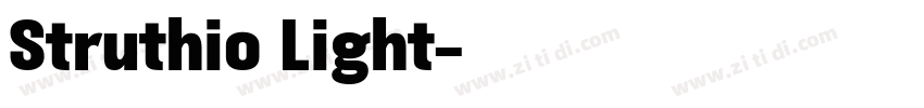 Struthio Light字体转换